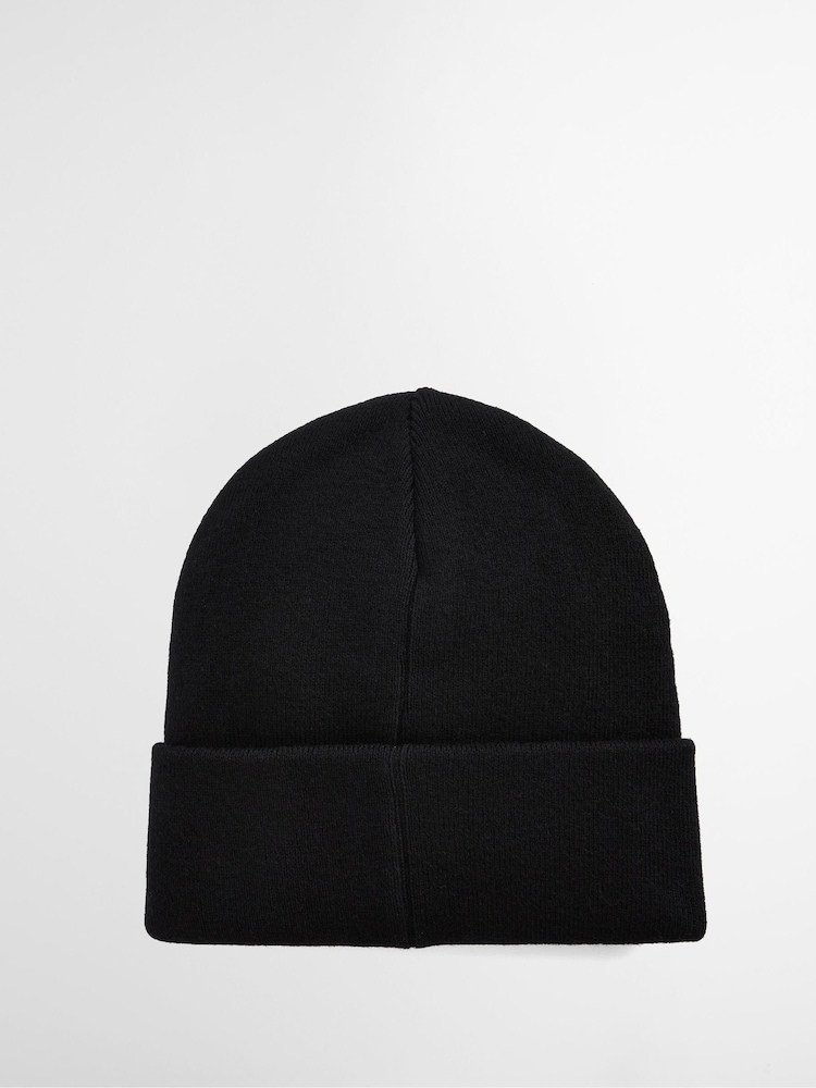 Barbour® International Black Sensor Legacy Beanie Hat - Image 2 of 4 Barbour® International Black Sensor Legacy Beanie Hat - Image 2 of 4
