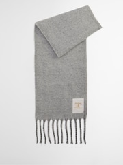 Barbour® Grey Ellison Chunky Scarf - Image 2 of 7