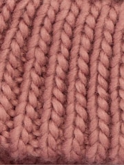 Barbour® Pink Penshaw Pom Beanie Hat & Scarf Gift Box Set - Image 8 of 8