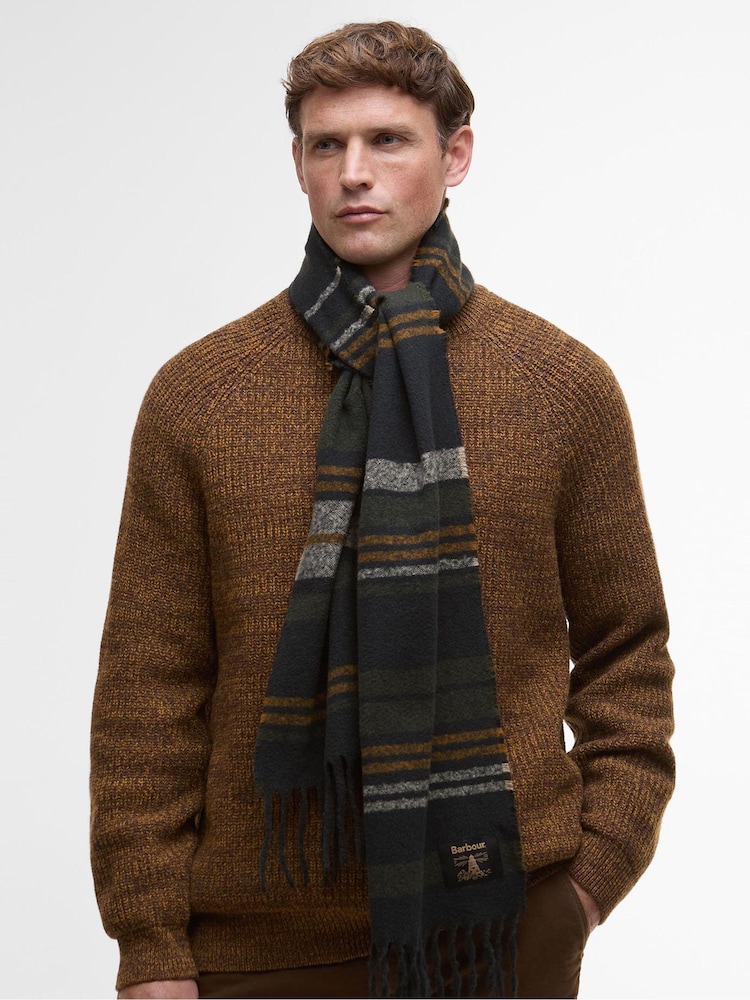 Barbour Green Alston Scarf - Image 1 of 7