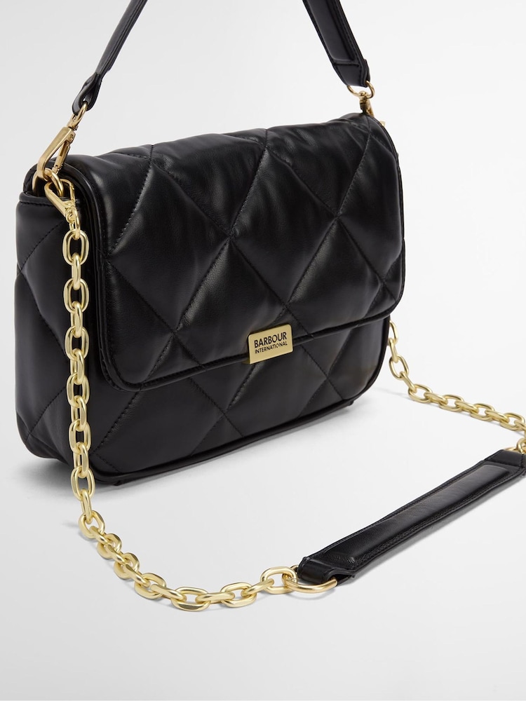 Barbour® International Black Soft Quilt Shoulder Bag - Image 19 of 19 Barbour® International Black Soft Quilt Shoulder Bag - Image 19 of 19