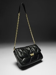 Barbour® International Black Soft Quilt Shoulder Bag - Image 2 of 19