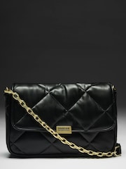 Barbour® International Black Soft Quilt Shoulder Bag - Image 3 of 19