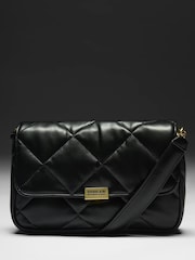Barbour® International Black Soft Quilt Shoulder Bag - Image 5 of 19