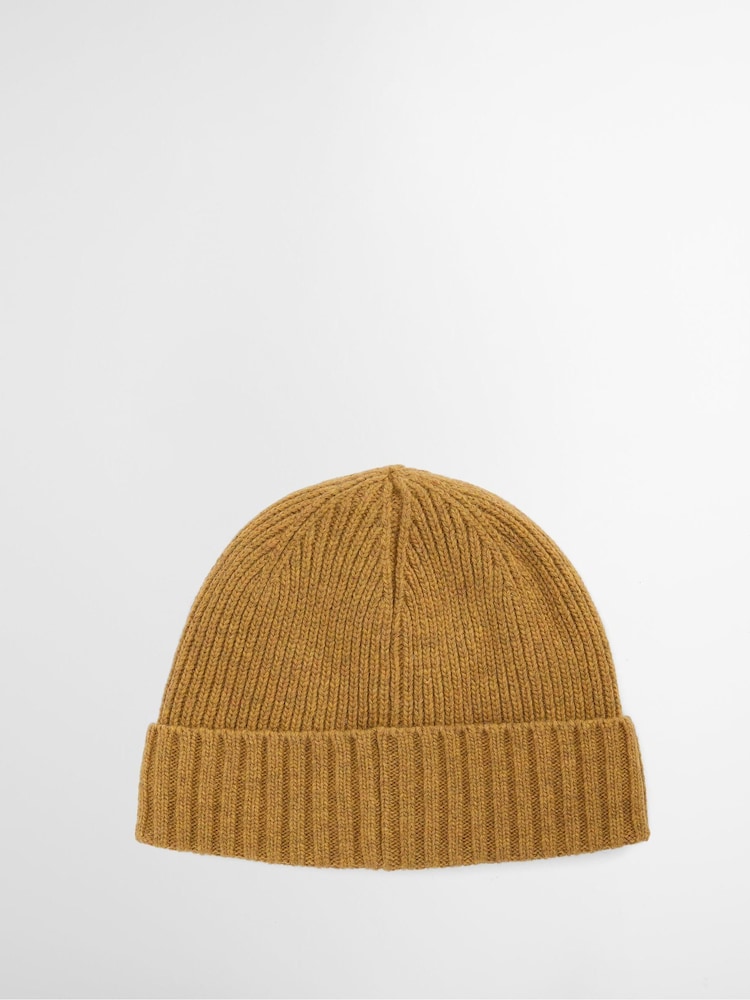 Barbour® Yellow Carlton Beanie Hat - Image 2 of 7 Barbour® Yellow Carlton Beanie Hat - Image 2 of 7