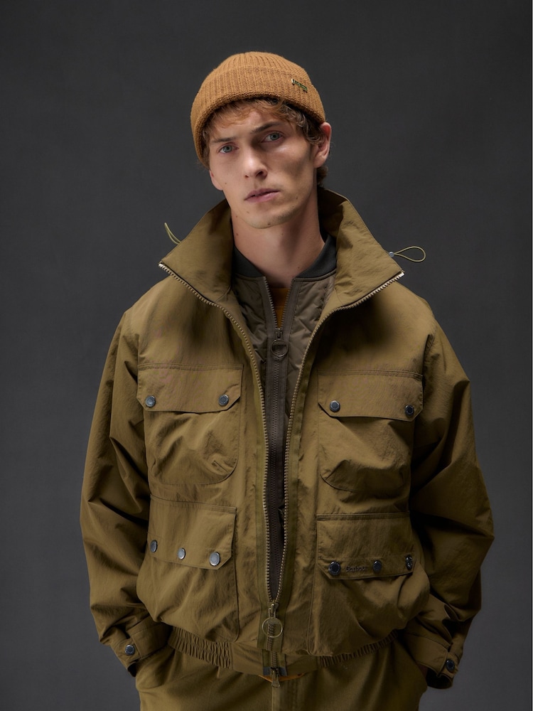 Barbour® Yellow Carlton Beanie Hat - Image 7 of 7