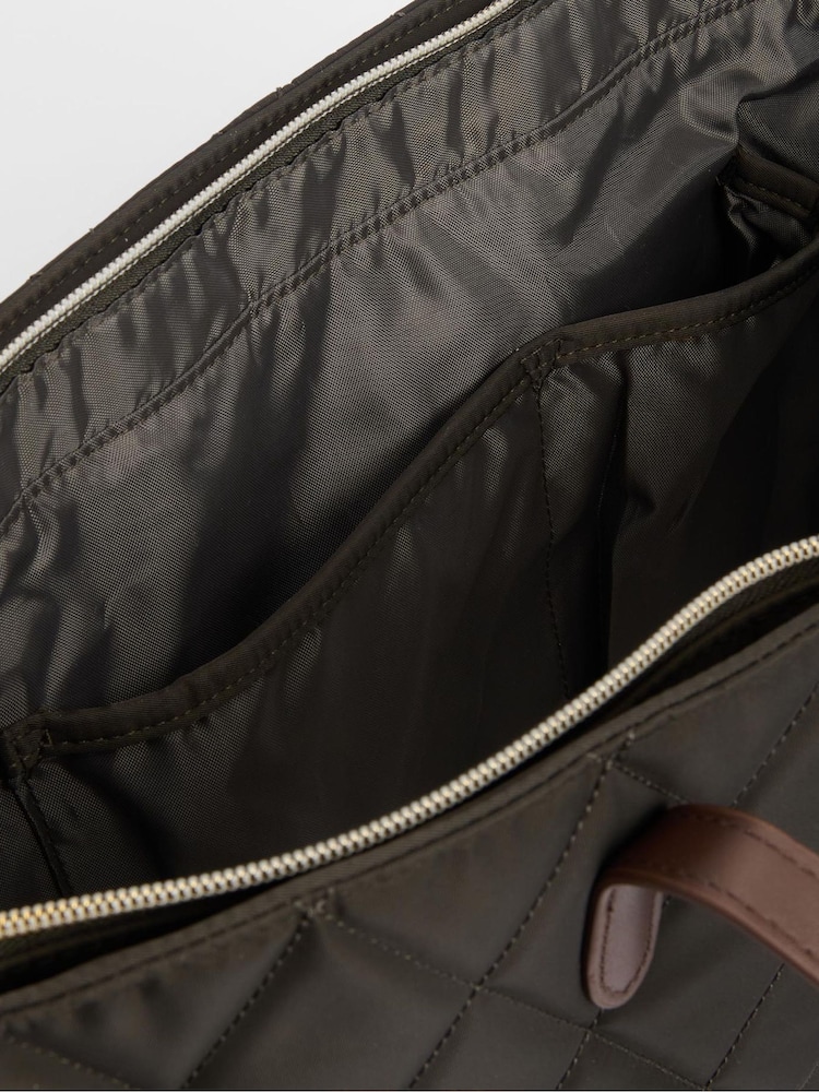 Barbour® Green Quilted Tote Bag - Image 8 of 8 Barbour® Green Quilted Tote Bag - Image 8 of 8
