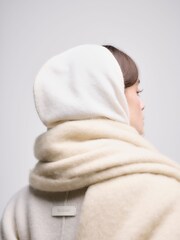 Barbour® Cream Ellison Chunky Scarf - Image 2 of 9