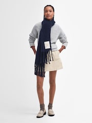 Barbour® Blue Ellison Chunky Scarf - Image 1 of 5