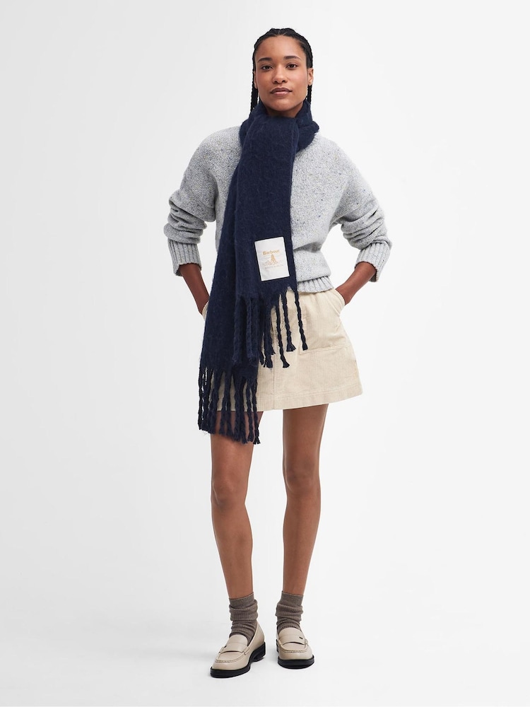 Barbour® Blue Ellison Chunky Scarf - Image 1 of 5