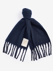 Barbour® Blue Ellison Chunky Scarf - Image 2 of 5