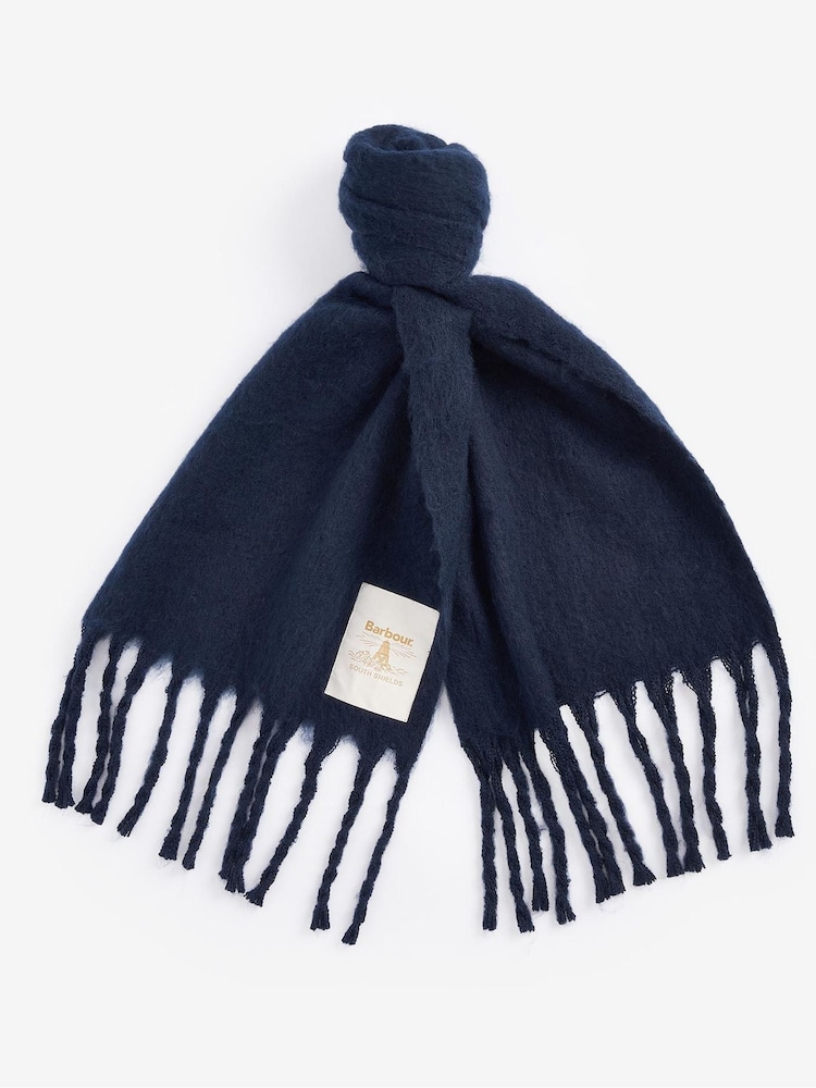 Barbour® Blue Ellison Chunky Scarf - Image 2 of 5