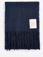 Barbour® Blue Ellison Chunky Scarf - Image 3 of 5