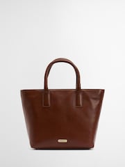 Barbour® Brown Birch Leather Tote Bag - Image 1 of 8