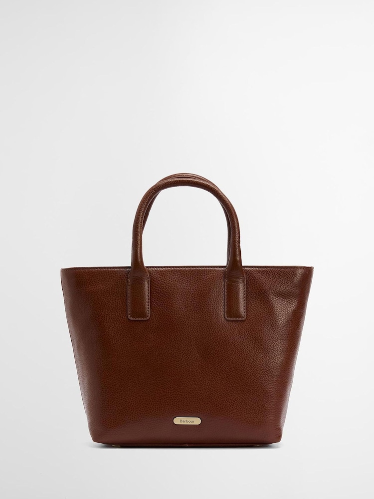 Barbour® Brown Birch Leather Tote Bag - Image 1 of 8