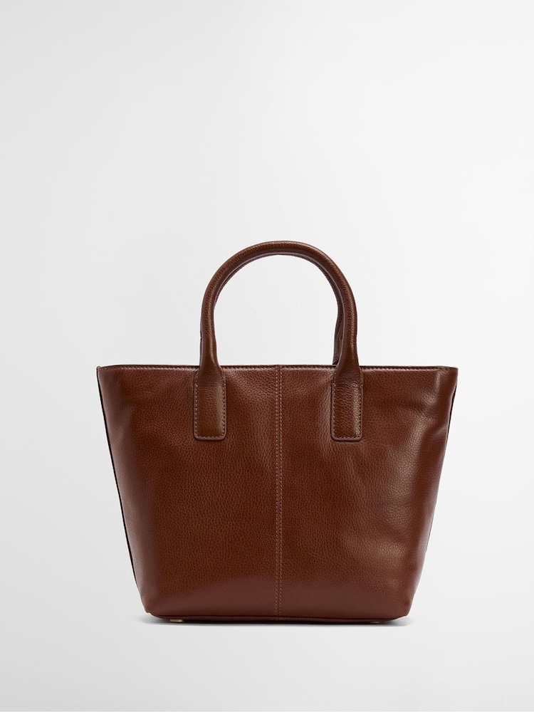 Barbour® Brown Birch Leather Tote Bag - Image 2 of 8