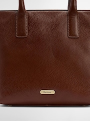 Barbour® Brown Birch Leather Tote Bag - Image 5 of 8