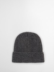 Barbour® Grey Pendle Beanie Hat & Blair Scarf Gift Box Set - Image 4 of 7