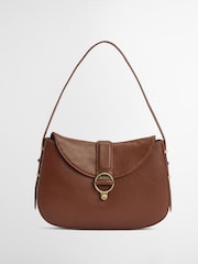 Barbour® Brown Alder Leather Sling Bag - Image 4 of 9