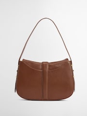 Barbour® Brown Alder Leather Sling Bag - Image 5 of 9