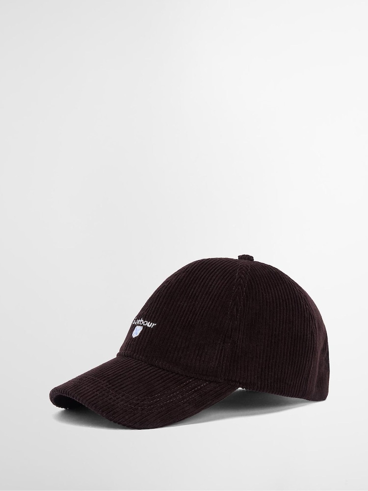 Barbour® Brown Preston Cord Cap - Image 1 of 7 Barbour® Brown Preston Cord Cap - Image 1 of 7