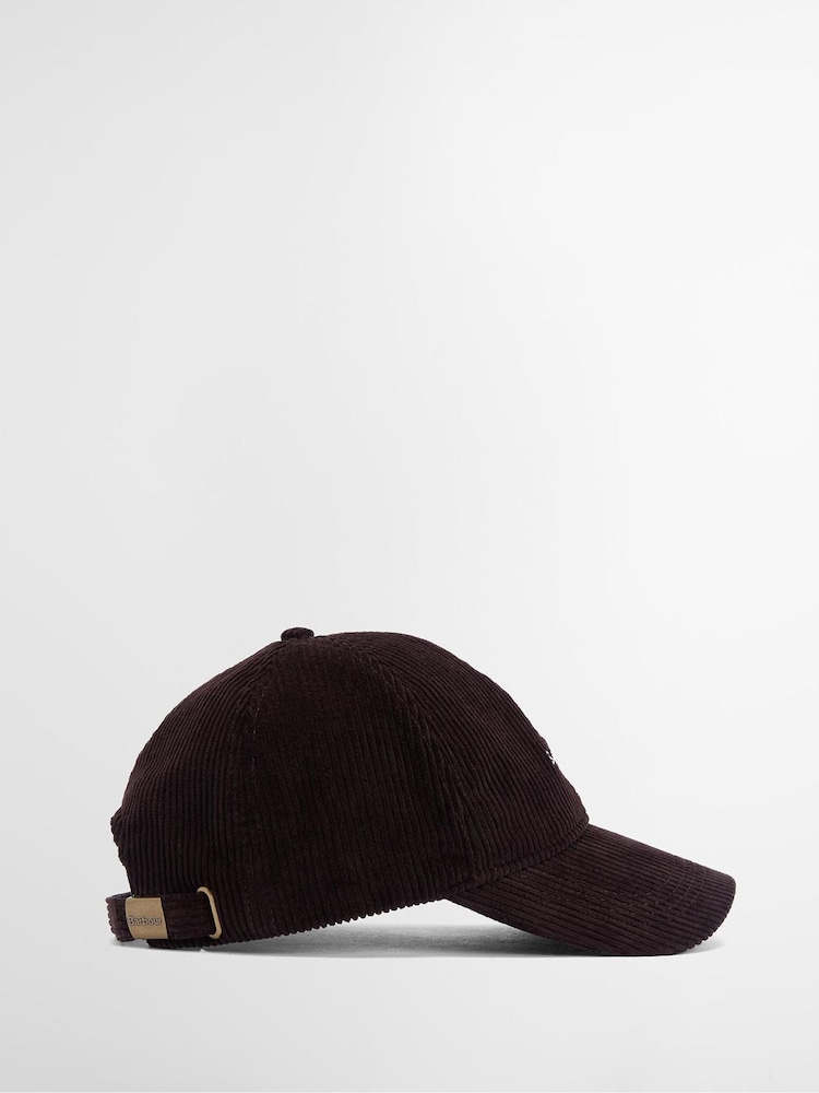 Barbour® Brown Preston Cord Cap - Image 2 of 7 Barbour® Brown Preston Cord Cap - Image 2 of 7
