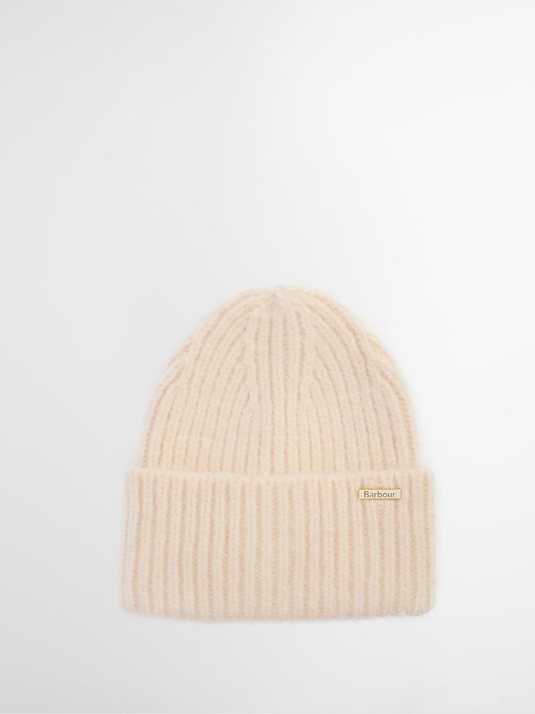 Barbour® Cream Meryl Knitted Beanie Hat - Image 1 of 4 Barbour® Cream Meryl Knitted Beanie Hat - Image 1 of 4