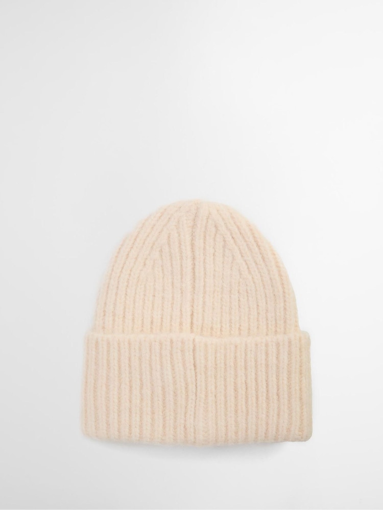 Barbour® Cream Meryl Knitted Beanie Hat - Image 2 of 4 Barbour® Cream Meryl Knitted Beanie Hat - Image 2 of 4
