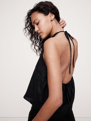 Negro - Banana Republic Linen Halter Top - Imagen 3 de 4