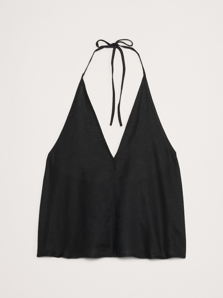 Negro - Banana Republic Linen Halter Top - Imagen 4 de 4