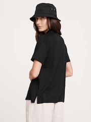 Banana Republic Black Linen Resort Shirt - Image 2 of 4