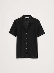 Banana Republic Black Linen Resort Shirt - Image 4 of 4