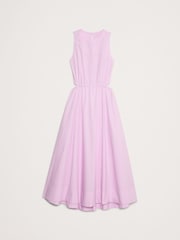 Banana Republic Pink Cotton Poplin Cut-Out Midi Dress - Image 5 of 5