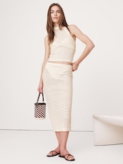 Creme - Banana Republic Cotton Crochet Mesh Skirt - Bild 1 von 1