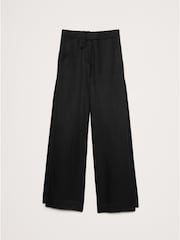 Banana Republic Black Ultra High Rise Wide Leg Slit Trousers - Image 5 of 5