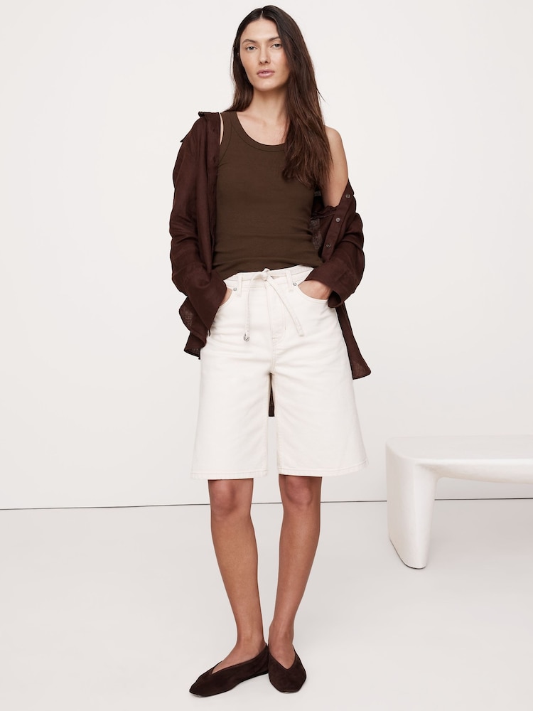 Banana Republic Brown Ribbed Tank - Image 1 of 1