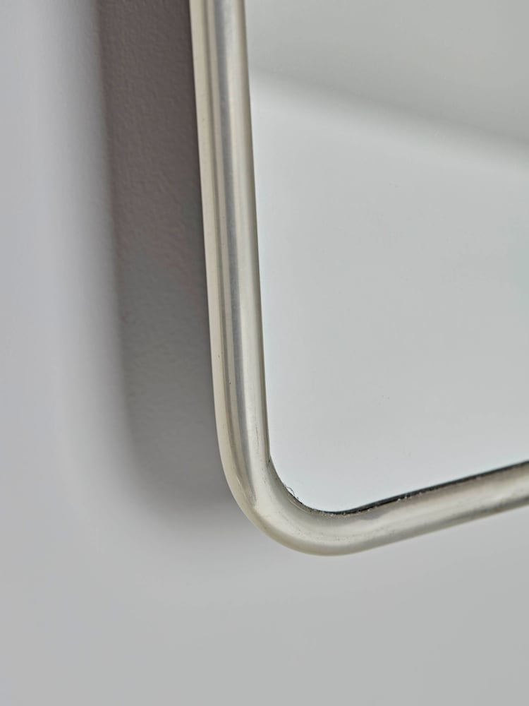 Cox & Cox Antique Silver French Rectangle Wall Mirror - Image 2 of 4