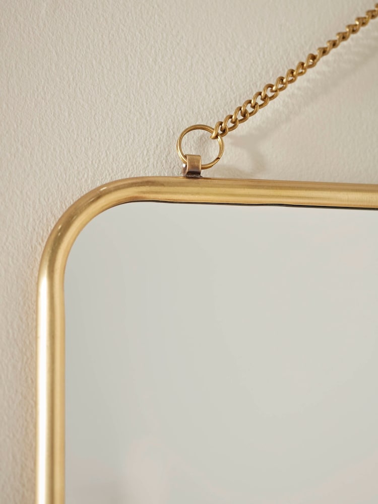 Cox & Cox Antique Brass French Hanging Mirror - Image 2 of 3