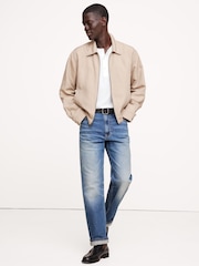 Banana Republic White Soft Wash Henley T-Shirt - Image 3 of 4