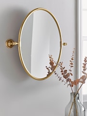 Cox & Cox Brass French Oval Mirror - Image 1 of 3