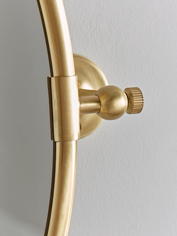 Cox & Cox Brass French Oval Mirror - Image 2 of 3