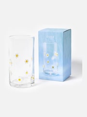 Oliver Bonas Clear Daisy Glass Vase - Image 1 of 3