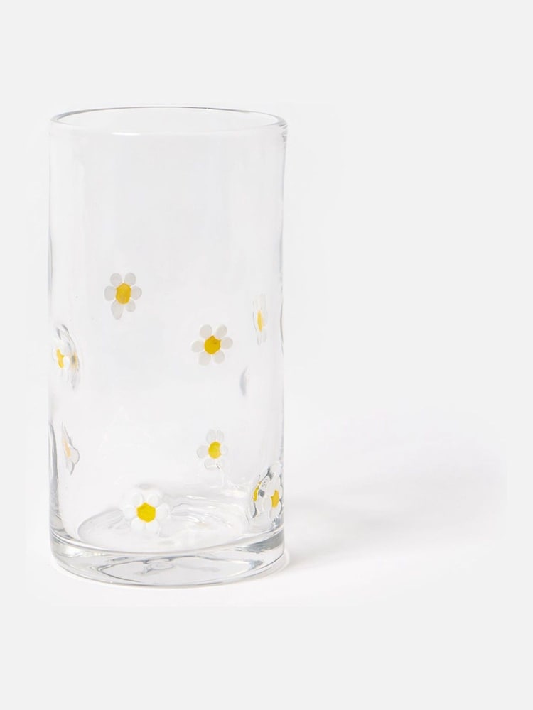 Oliver Bonas Clear Daisy Glass Vase - Image 2 of 3