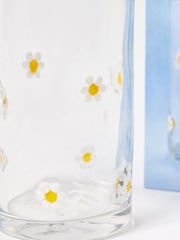 Oliver Bonas Clear Daisy Glass Vase - Image 3 of 3