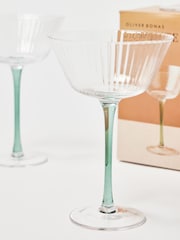 Oliver Bonas Grey Set of Four La Petite Cocktail Glasses - Image 3 of 4