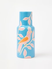 Oliver Bonas Blue Bird Ceramic Vase - Image 1 of 3