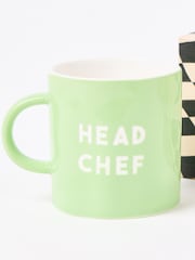 Oliver Bonas Set of 2 Multi Head Chef & Sous Chef Mugs - Image 4 of 5