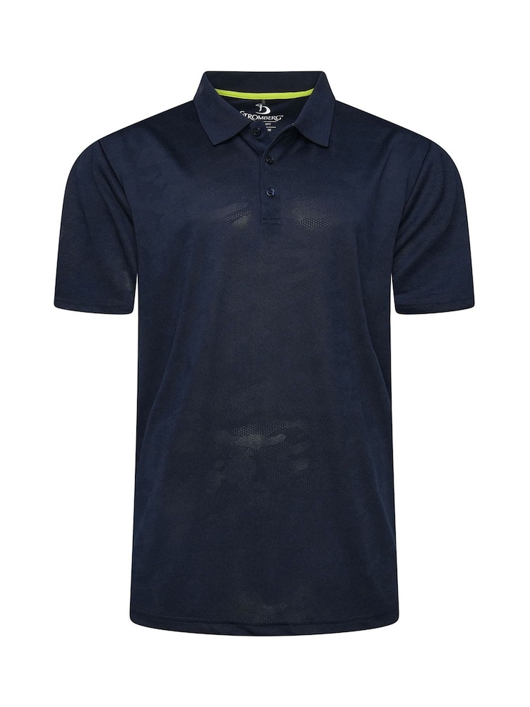 Stromberg Mens Blue Abbeydale Golf Polo Shirt - Image 1 of 4 Stromberg Mens Blue Abbeydale Golf Polo Shirt - Image 1 of 4