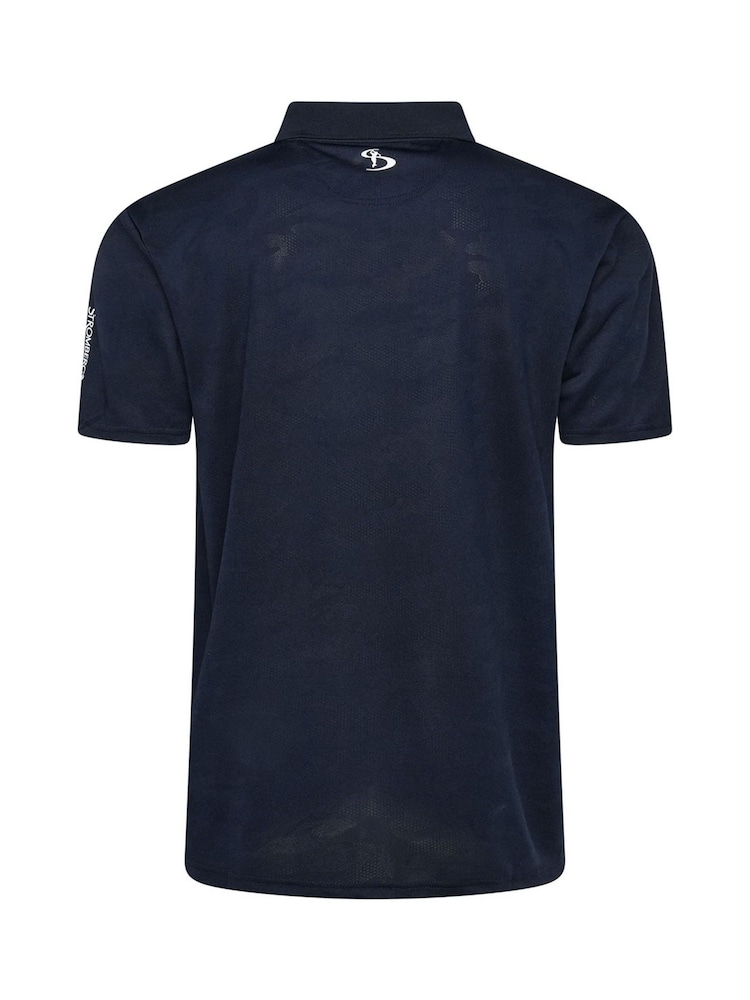 Stromberg Mens Blue Abbeydale Golf Polo Shirt - Image 2 of 4