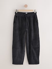 Black Barrel Leg Trousers - Image 6 of 9